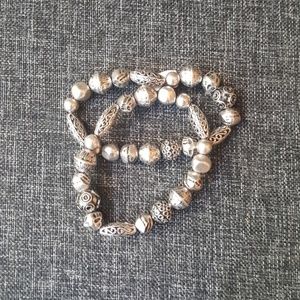 Silver Chico's bracelets